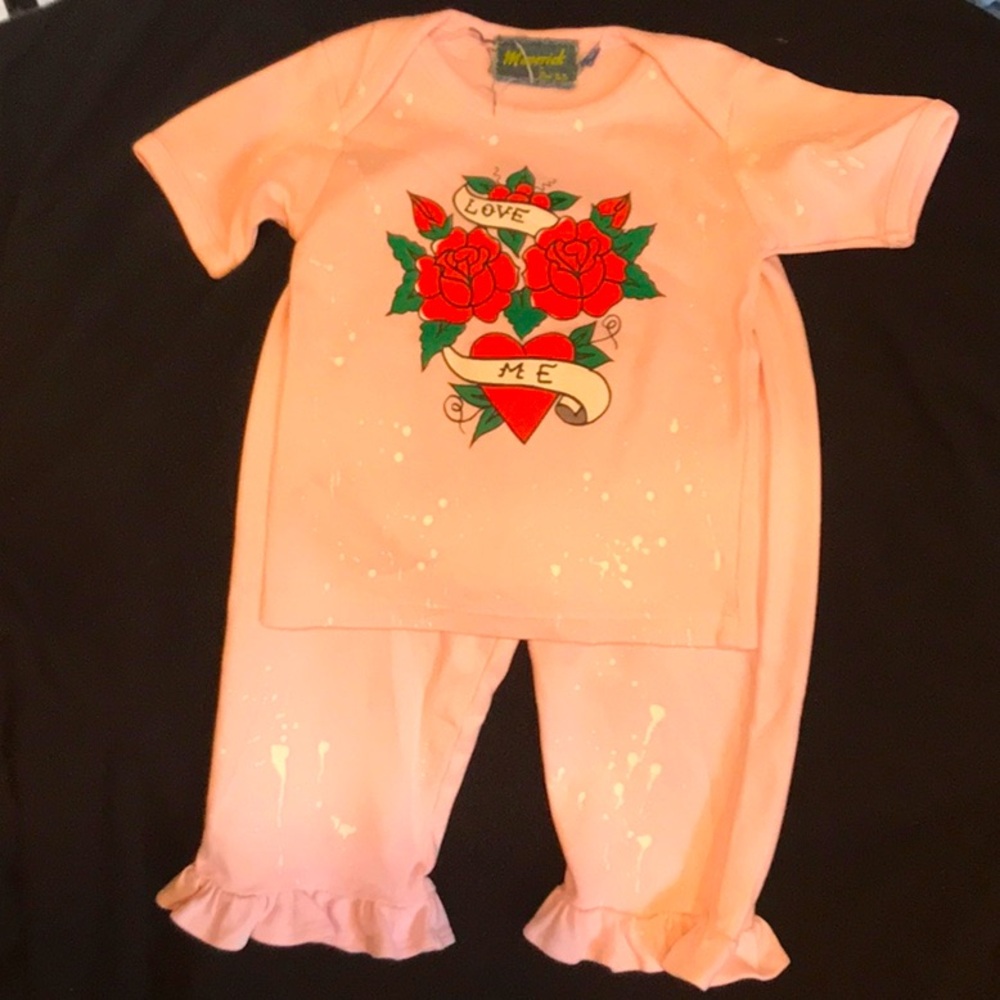 Pink Kids Shirt & Pants Set